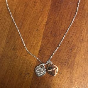 Tiffany & Co. Rose Gold Rubedo/Silver Necklace